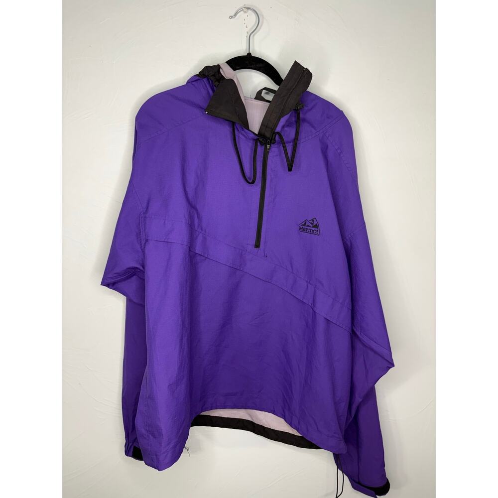 Marmot '96 Active Anorak Jacket Size Medium Purple Pullover Windbreaker